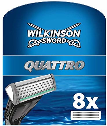 Wilkinson Sword Wilkinson Sword Systemy Quattro męskie wkłady do brzytwy x 8