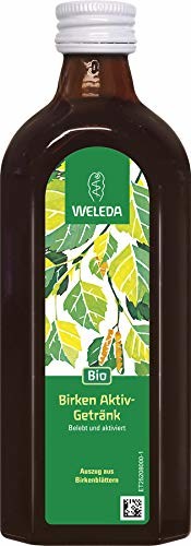 WELEDA Birken aktywny napój, orzeźwiająca woda brzozowa do picia, bez cukru dla cukrzyków, z ekologicznym sokiem cytrynowym (1 x 250 ml)