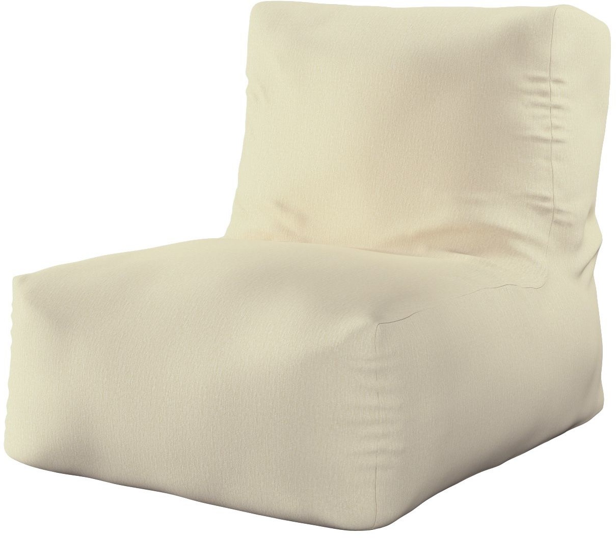 Dekoria Pufa fotel kremowy szenil 67 × 31 × 75 cm Chenille 1241-702-22