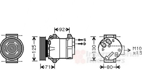 Van Wezel Van Wezel 4300K103 sprężarka, klimatyzator 4300K103