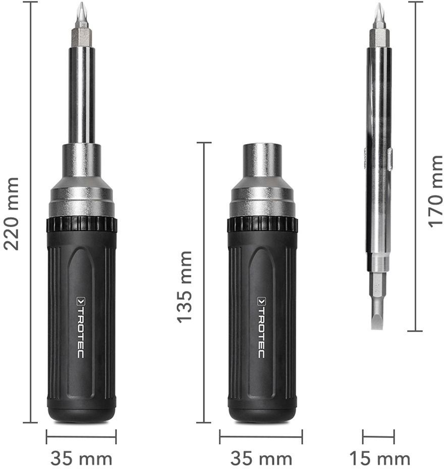 Trotec Trotec Wkrętak grzechotkowy 9 w 1