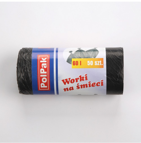 POLPAK WORKI NA ŚMIECI HDPE 60L 50SZT (0723)