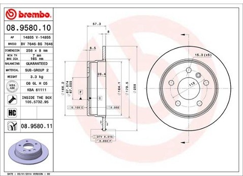 BREMBO 08.9580.11