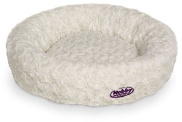 Nobby Donut poduszka dla małych psów i kotów Arusha  45 cm, biały