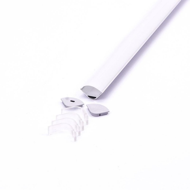 V-TAC Profil Aluminiowy Klosz Mleczny Narożny 2000mm VT-8105
