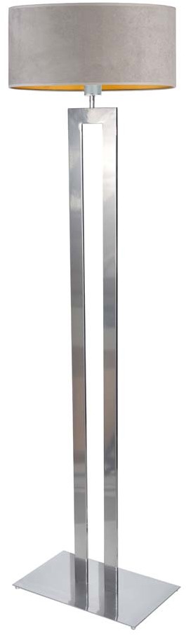 Lysne Designerska lampa podłogowa KALIFORNIA VELUR złote wnętrze 14585V/5