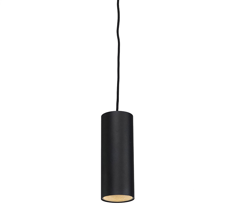 QAZQA Designerska lampa wisząca czarna - Tubo