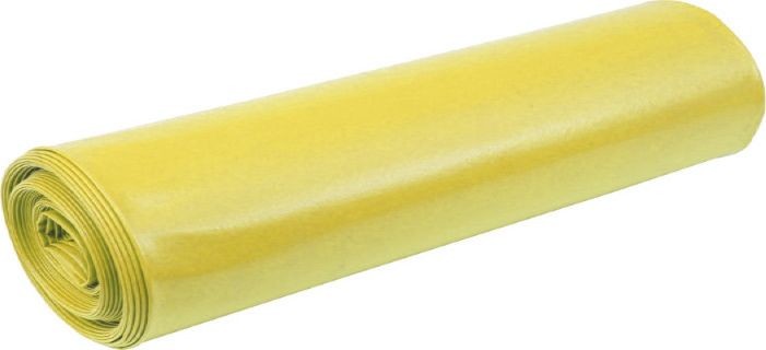 Aglo3 Aglo3 Żółte worki na śmieci plastik mocne folia recyklingowa LDPE 10 sztuk 240 l SZ1301_13/ŻÓŁTE