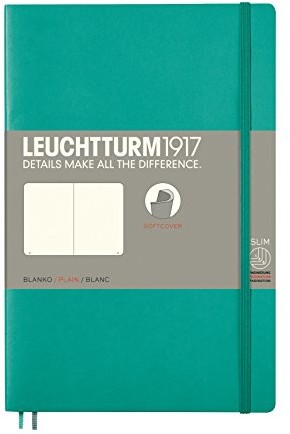 Leuchtturm 1917 notatnik Soft Cover paperback, szmaragdowy