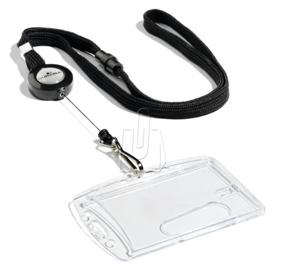 Durable Taśma z mechanizmem ściągającym czarna 10 szt. 8223-01