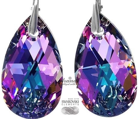 Arande OKAZJA SWAROVSKI DUŻY KOMPLET 28MM VITRAIL SREBRO 700342