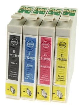 DrTusz 3x Tusze Zamienniki T0715 do Epson C13T07154010) komplet)|