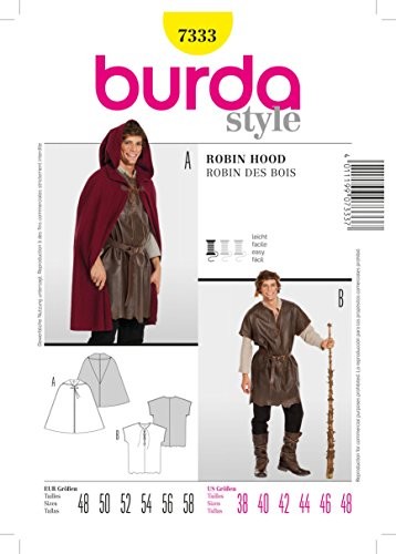 Burda Burda Wykrój 7333 Robin Hood rozm. 4858 B7333