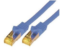 Mcab mcab Cat7 S-FTP-PIMF-LSZH-1.00 m-BLU kabla Ethernet (1 m) Niebieski 4260134937368