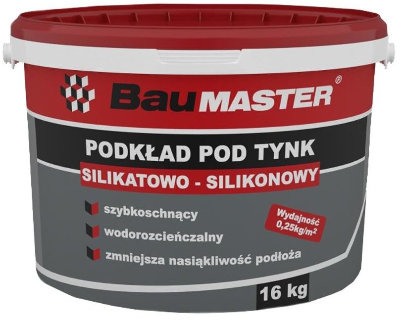 Podkład po tynk silikatowo-silikonowy K741 16 kg BAUMASTER