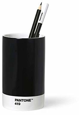 Pantone Pantone 419 organizer na biurko, pojemnik na długopisy, porcelana, czarny 101490418