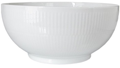 Royal Copenhagen obudowa Biały rowkowane (21 cm) 2408457