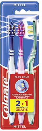 Colgate Szczoteczka do zębów Flex Zone średnia (2+1) CN07299A