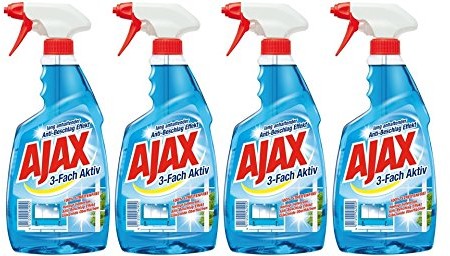 Ajax środkiem do czyszczenia szkła z pistoletem natryskowym, 4er Pack (4 X 500 ML) 228109