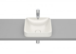 Roca A32753R650 INSPIRA SQUARE Umywalka blatowa 370x370 H75 FINECERAMIC BEŻ