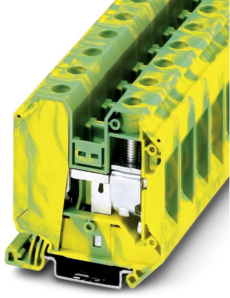 Phoenix Contact Listwy zaciskowe przepustowe UT 35-PE IB UT 35-PE IB Phoenix Contact 3047743 zielono-żółty Zawartość 50 szt UT 35-PE IB