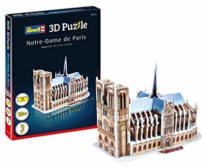 Revell 3D Puzzle Revell 3D Puzzle 00121 Kathedrale Notre Dame, serce Paryża odkryty świat w 3D, zabawa dla młodych i starszych, kolorowa 00121