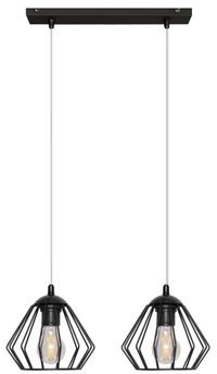 HELAM Lampa wisząca metalowa AGAT W-L 1300/2 BK W-L 1300/2 BK