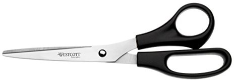 Westcott nożyczki biurowe, nierdzewne, symetryczne, czarny 20 cm E-31181 00