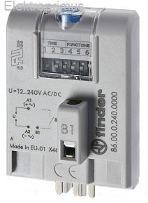 Moduł czasowy do przekaźnika 12-240V AC/DC, Wielofunkcyjny AI, DI, SW, BE, CE, DE, EE, FE, wykonanie TRAKCYJNE 86.00.0.240.0000T 860002400000T
