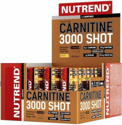 Nutrend Carnitine 3000 Shot 20 x 60 ml Pomarańczowy