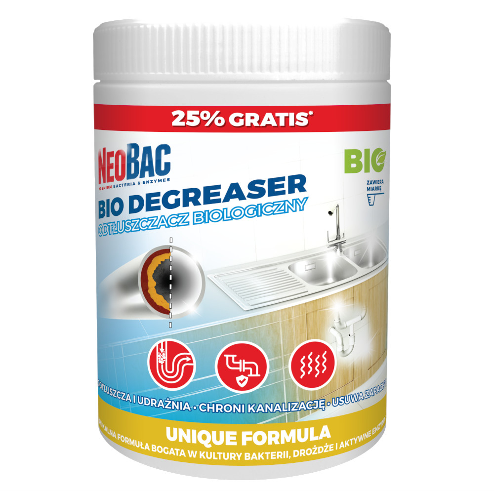 Neobac Odtłuszczacz Udrażniacz kanalizacji zatory