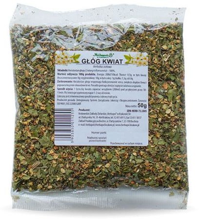 HERBAPOL KRAKÓW HERBAPOL Głóg Kwiat Herbatka ziołowa, 50g
