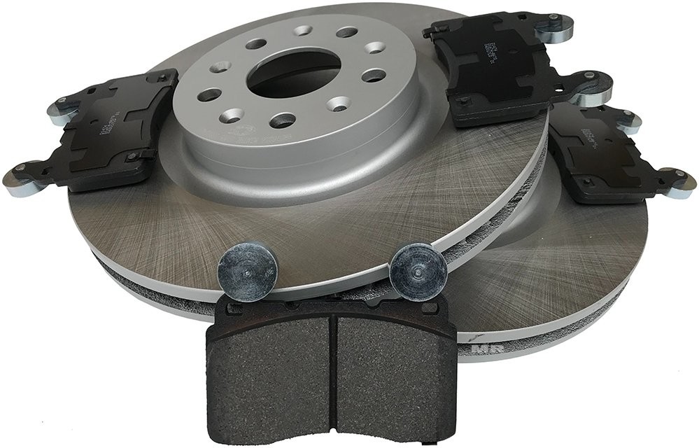 Przednie klocki + tarcze hamulcowe 345mm J6G Chevrolet Camaro 6,2 V8 2016 BR575236+UAD1474