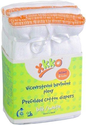 XKKO Pieluchy bawełniane White Infant