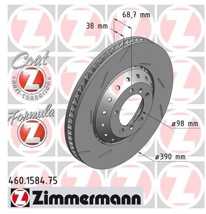 Zimmermann Tarcza hamulcowa 460.1584.75