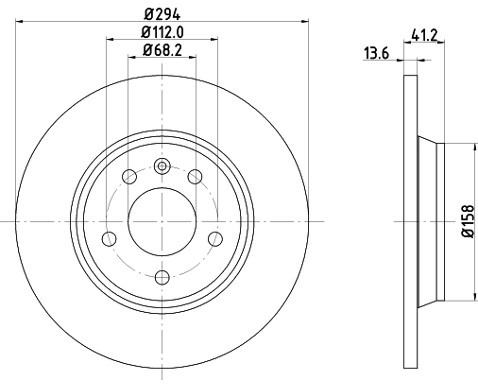 HELLA PAGID Tarcza hamulcowa PAGID 8DD355106-661