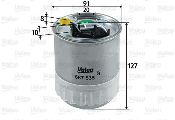 VALEO filtr diesel przeplywowy 587535 587535