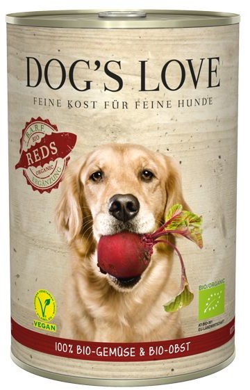 Dog's Love Dogs Love Dogs Love karma dla psów B.A.R.F 100% BIO Vegan reds 400 g