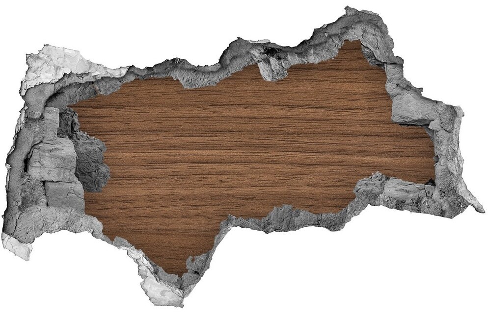 Wallmuralia.pl Naklejka 3D dziura na ścianę Różowy kwiat