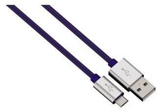 Фото - Кабель Hama Kabel USB - micro USB  1m niebieski 