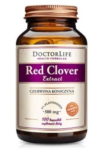 Doctor Life Doctor Life Red Clover Extract czerwona koniczyna 500mg suplement diety 100 kapsułek