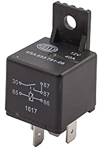 HELLA 4RA 933 791-061 Przekaźnik, prąd pracy - 12V - 5- biegunowy - Zestyk zwierny - z łącznikiem 933791061