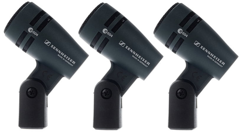Sennheiser e604-3PACK - 3 MIKROFONY DYN. INSTRUMENTALNE Z UCHWYTAMI 89575