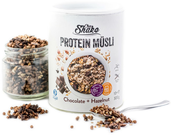 Chia Shake Chia Shake Musli białkowe czekolada z orzechem laskowym 300g