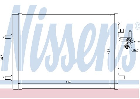 NISSENS Chłodnica klimatyzacji - skraplacz 940121