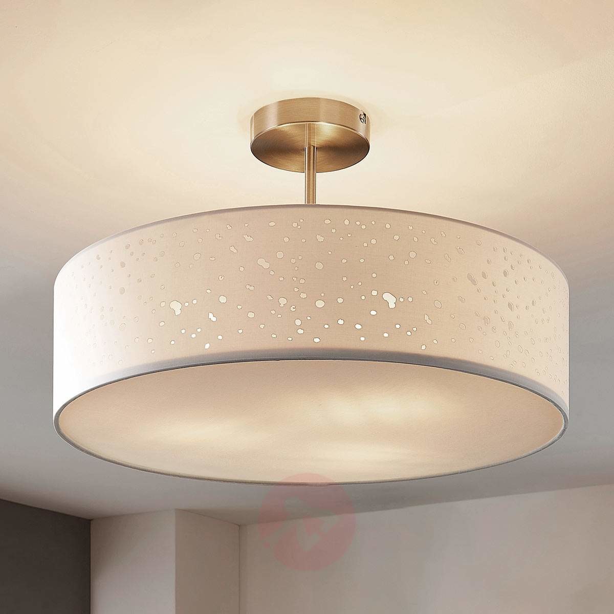 Lampenwelt com Lampa sufitowa Umma z dystansem, biała