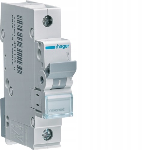 Hager Wyłącznik Nadprądowy 1P B 20A 6kA Ac MBN120E