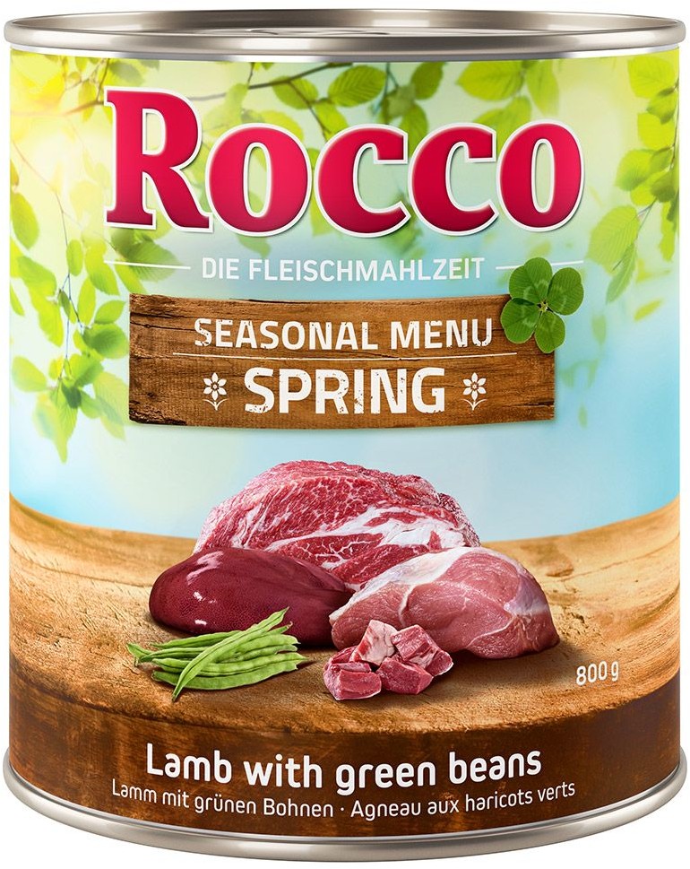 Rocco Edycja limitowana Wiosenne Menu jagnięcina z zieloną fasolką 24 x 800 g