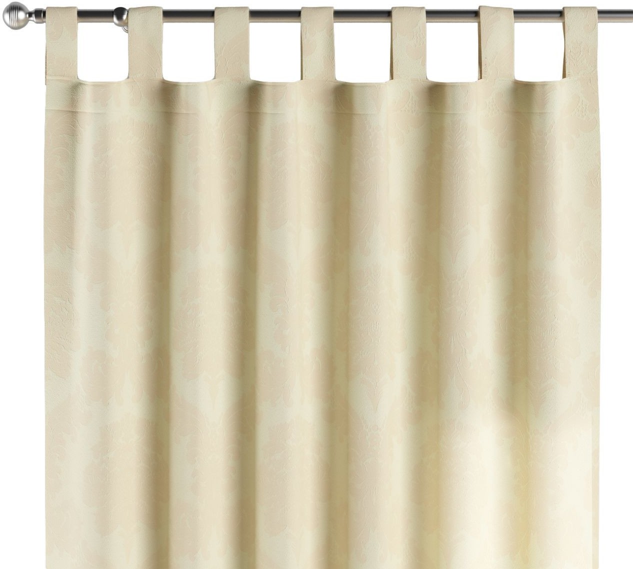 Dekoria Zasłona na szelkach 1 szt. ecru 1szt 130 × 260 cm Damasco 310-613-01