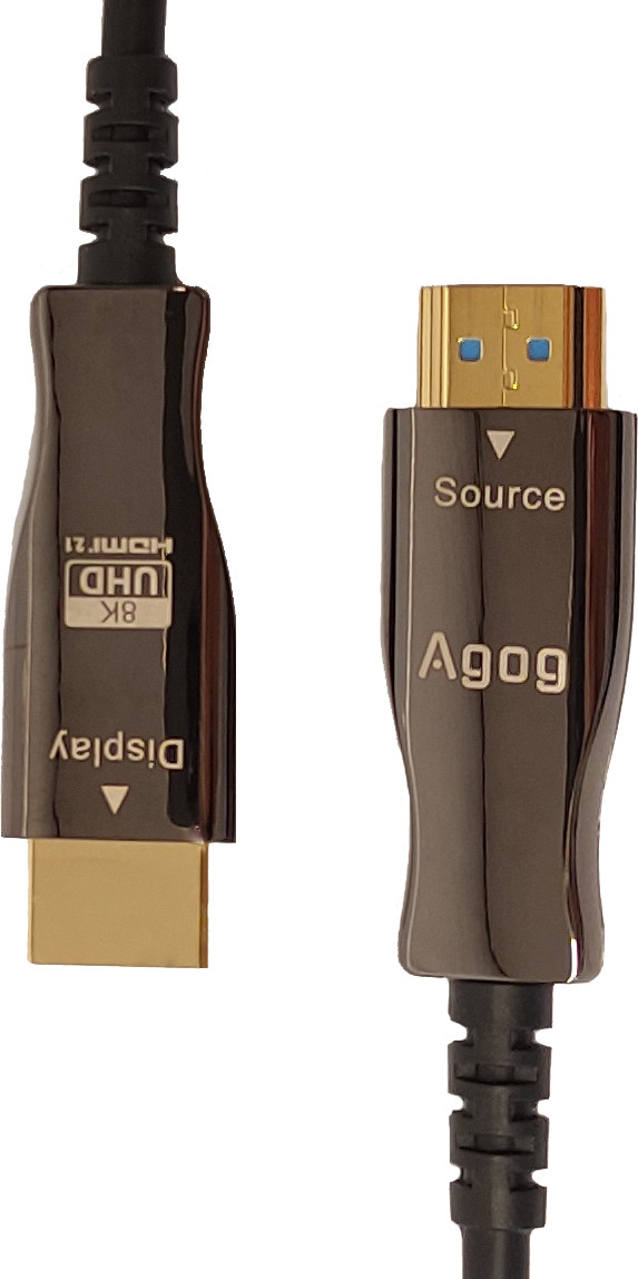 Agog Kabel przewód HDMI 2.1 optyczny 8K 60Hz, 4k@120Hz, AOC Aktywny HDR, Agog HQ1 20m 777